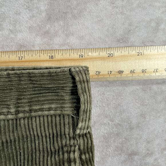 Vintage Cozy Olive Green Corduroy Pants - Picture 4 of 6